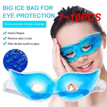 1 ~ 10ШТ Гелевая маска для глаз Многоразового использования, Холодное охлаждение, Успокаивающее средство для усталых глаз, Головная боль, Расслабляющий коврик для снятия Темных кругов, лед для глаз