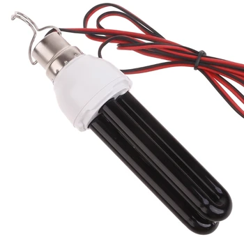 1 комплект УФ-лампы 12 В 20 Вт, черная спиральная энергосберегающая лампочка Farm A