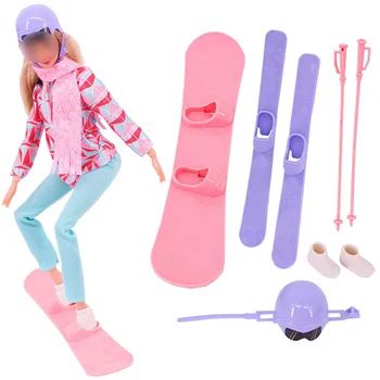 Модный спортивный набор для куклы Барби 30 см, наряд для куклы 1/6, повседневная одежда, аксессуары для кукольного домика, одежда для кукол, обувь для занятий йогой, лыжный набор
